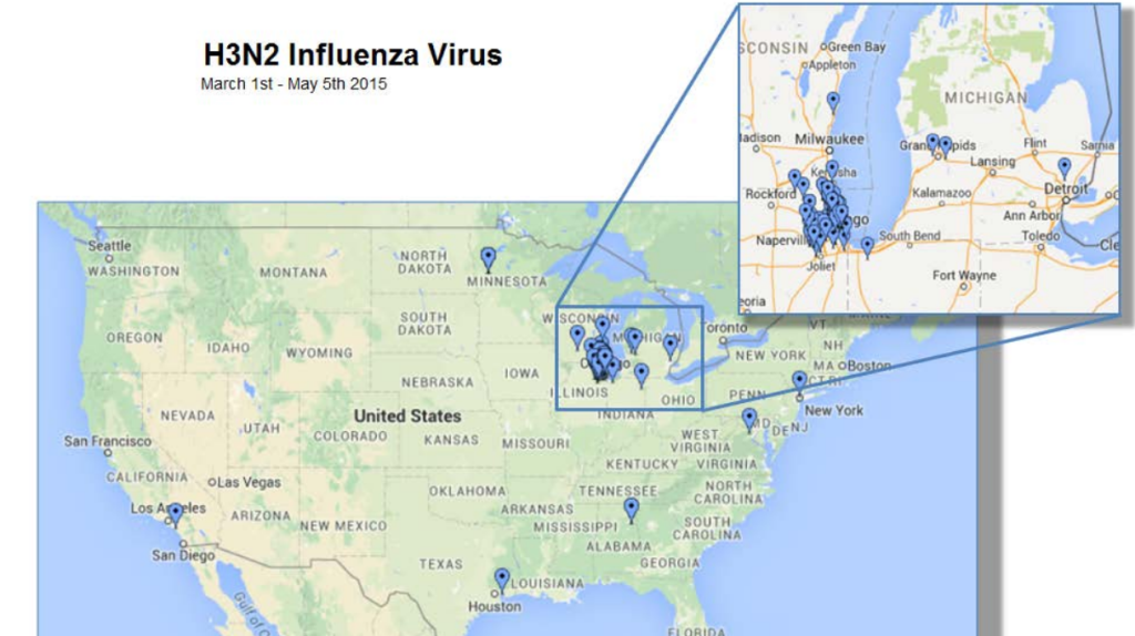 Canine Influenza Virus due to H3N2 Spring 2015 Outbreak