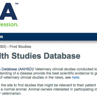 Animal Health Studies Database by AVMA | Dr. Justine Lee